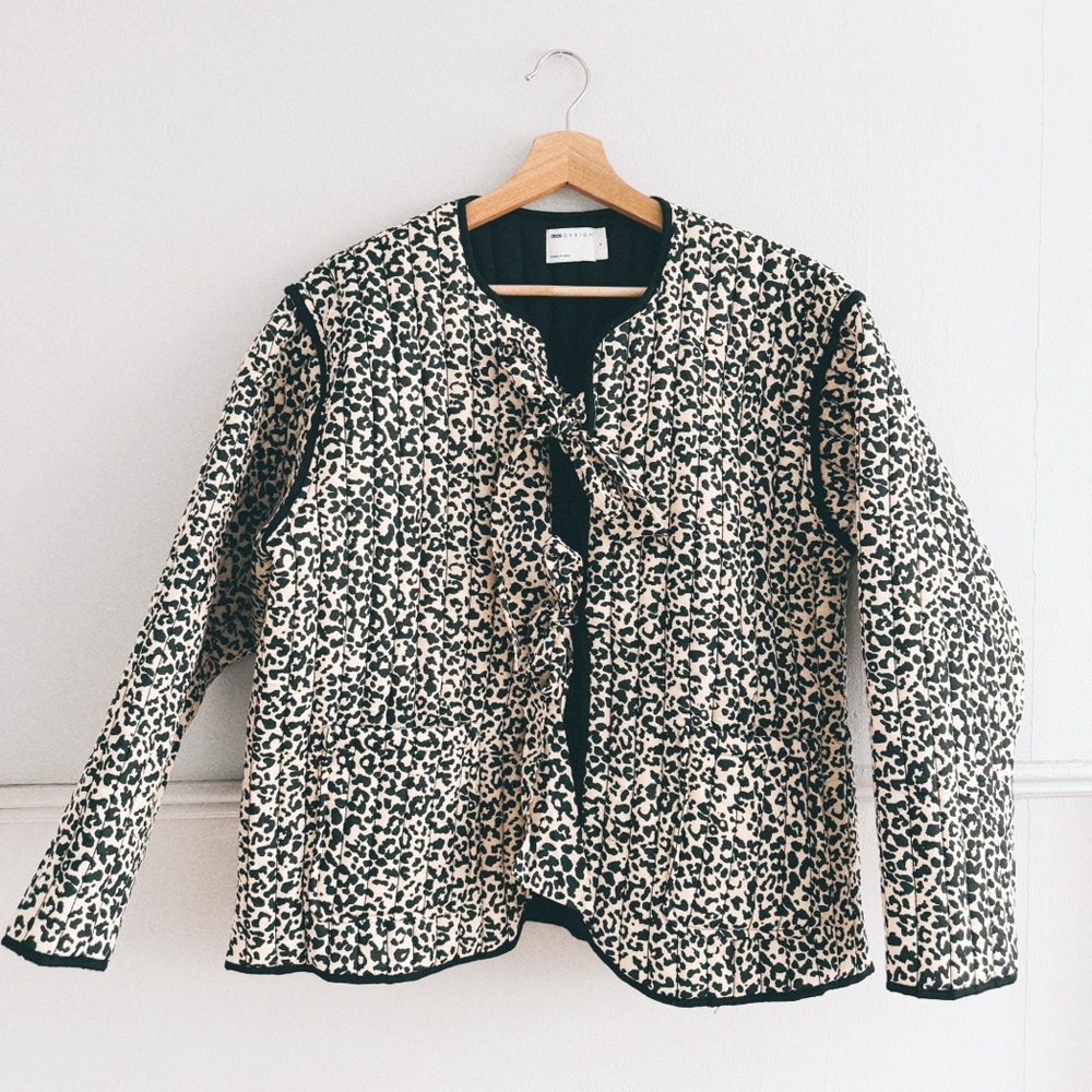 ASOS DESIGN > Quilted Leopard Jacket